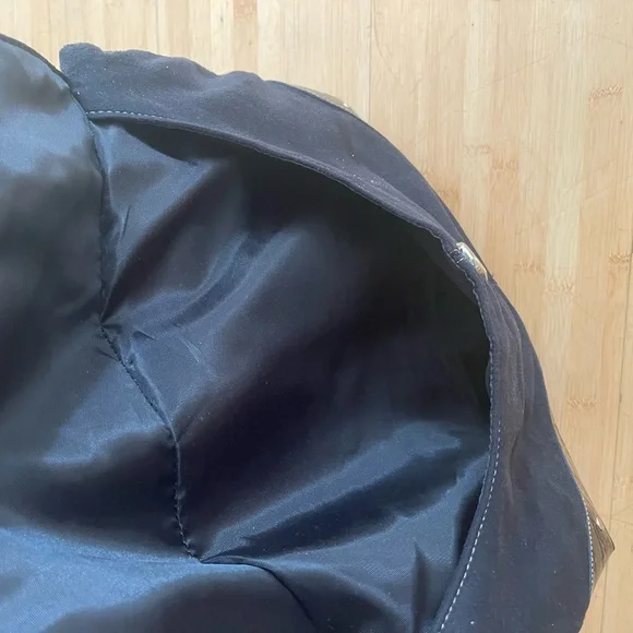 Black Hobo Bag with Gold Buckle - Picture 4 of 6